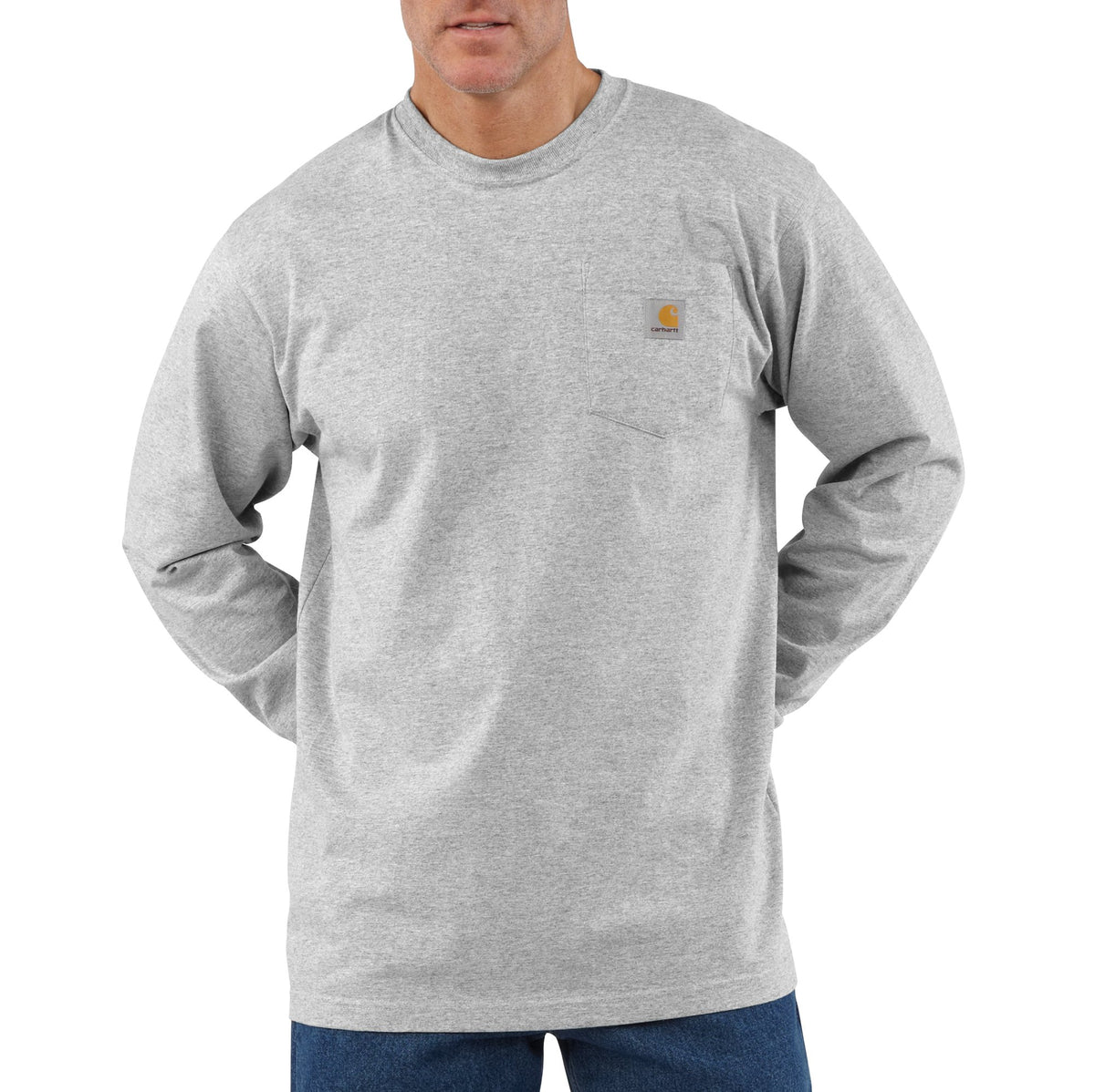 K126 A - LONG SLEEVE WORKWEAR POCKET T-SHIRT – Marshlands Canada