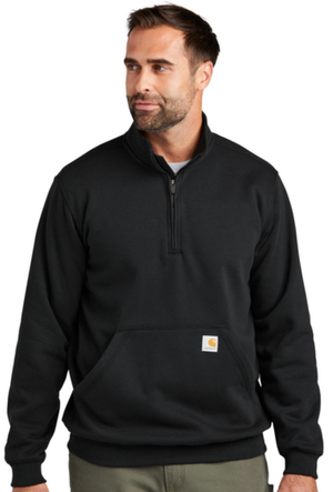 105294 - Loose Fit Midweight Quarter Zip Mock Neck Sweatshirt