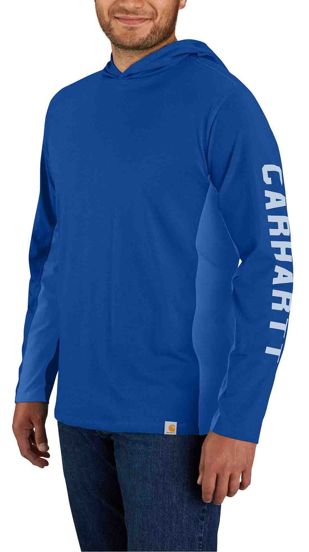 105481 - CARHARTT FORCE® RELAXED FIT MIDWEIGHT LONG-SLEEVE LOGO GRAPHIC HOODED T-SHIRT