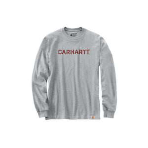 105951 - LOOSE FIT HEAVYWEIGHT LONG-SLEEVE LOGO GRAPHIC T-SHIRT