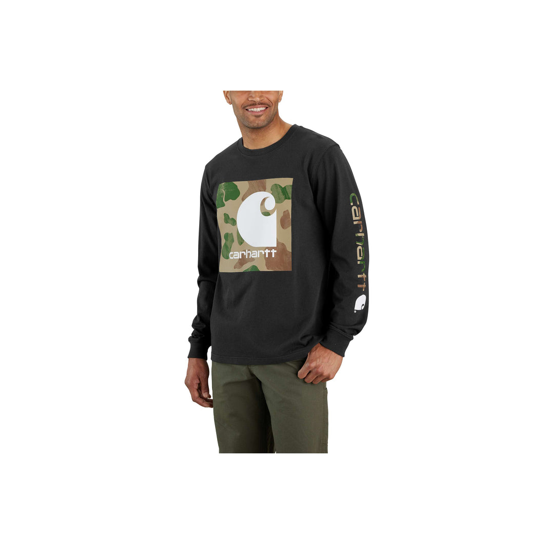 105959 - RELAXED FIT HEAVYWEIGHT LONG-SLEEVE CAMO C GRAPHIC T-SHIRT