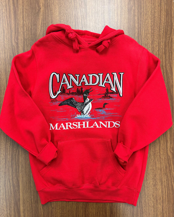717 RED - RETRO CANADIAN HOODIE, LOON