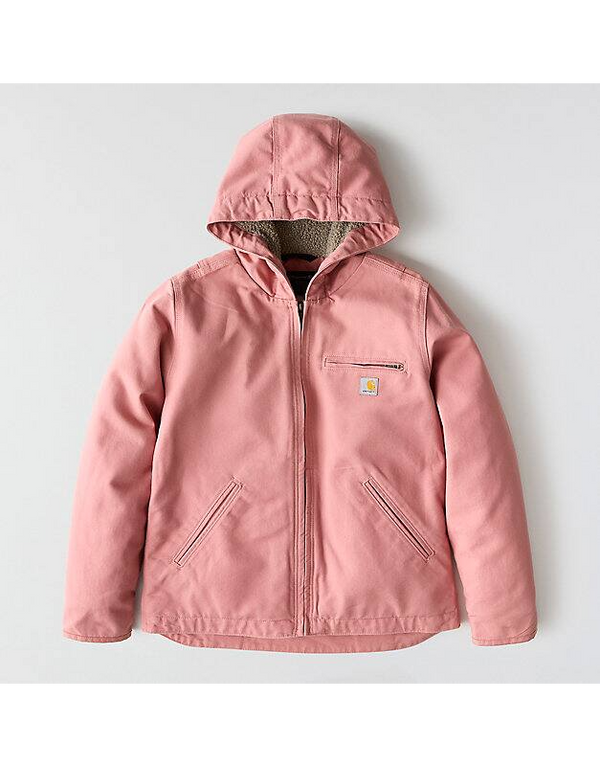 104292 -  WOMEN'S LOOSE FIT WASHED DUCK SHERPA LINED JACKET - 3 WARMEST RATING