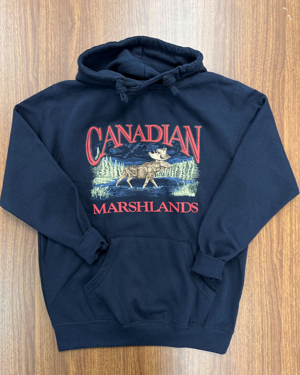 717 NVY - RETRO CANADIAN HOODIE, MOOSE