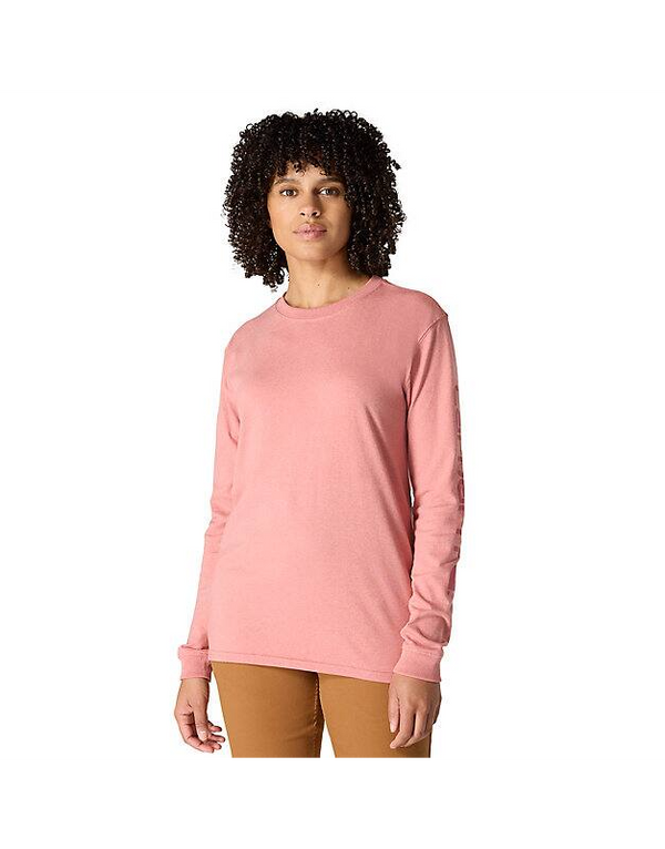 103401 - WOMEN'S LOOSE FIT HEAVYWEIGHT LONG-SLEEVE LOGO SLEEVE GRAPHIC T-SHIRT