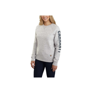 104410 RELAXED FIT CREWNECK SLEEVE GRAPHIC SWEATSHIRT