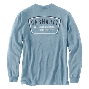 105425 - RELAXED FIT HEAVYWEIGHT LONG-SLEEVE POCKET CRAFTED GRAPHIC T-SHIRT