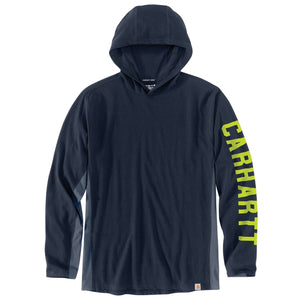 105481 - CARHARTT FORCE® RELAXED FIT MIDWEIGHT LONG-SLEEVE LOGO GRAPHIC HOODED T-SHIRT