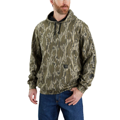 105484 - LOOSE FIT MIDWEIGHT CAMO SLEEVE GRAPHIC SWEATSHIRT