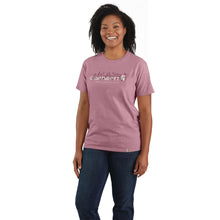 105736 - WOMEN'S LOOSE FIT HEAVYWEIGHT SHORT-SLEEVE FLORAL LOGO GRAPHIC T-SHIRT