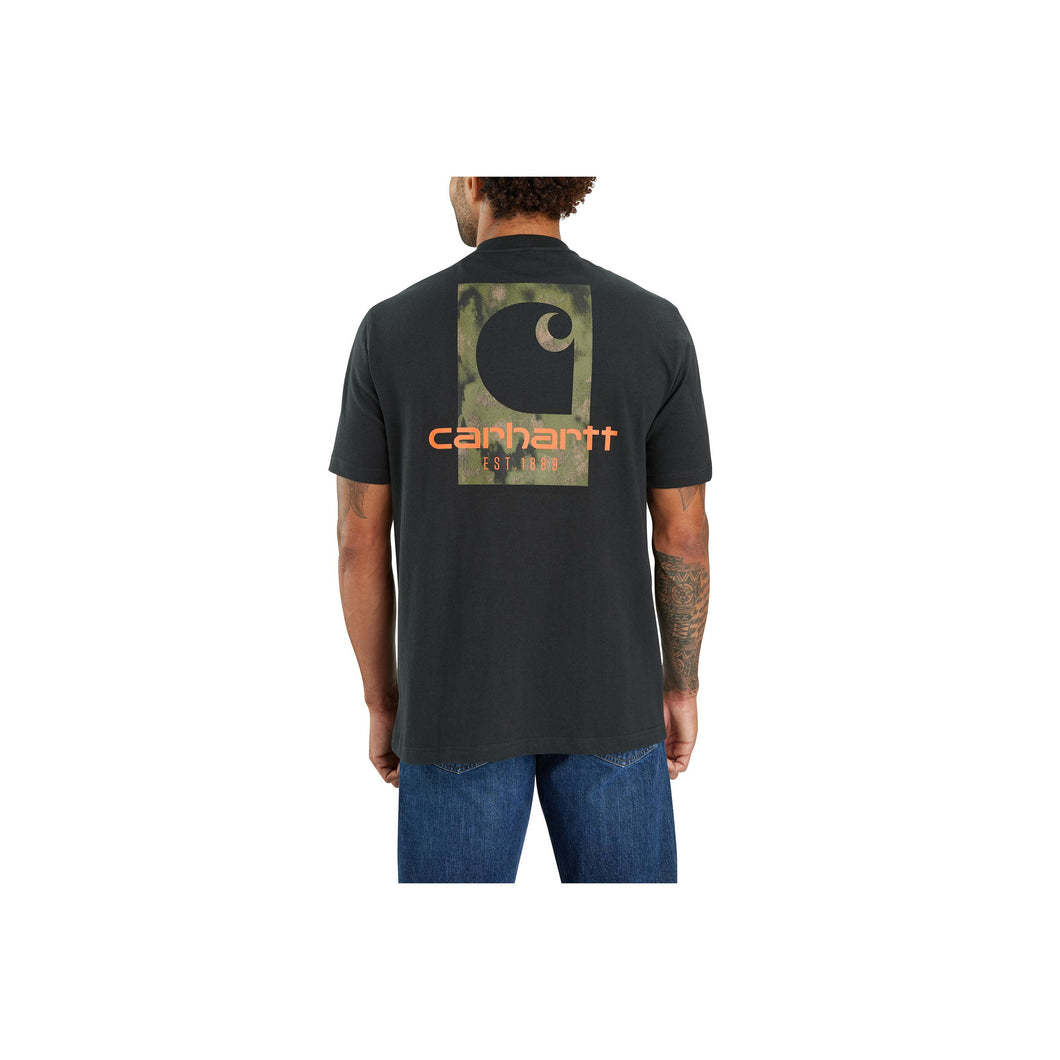 Copy of 105755 - LOOSE FIT HEAVYWEIGHT SHORT-SLEEVE CAMO LOGO GRAPHIC T-SHIRT