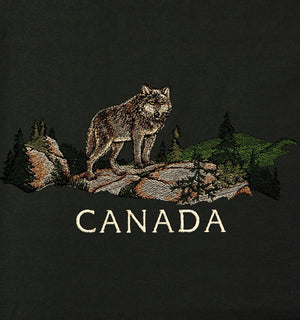 CLASSIC FIT CREWNECK, WOLF EMBROIDERY