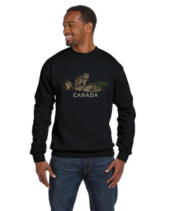 CLASSIC FIT CREWNECK, WOLF EMBROIDERY