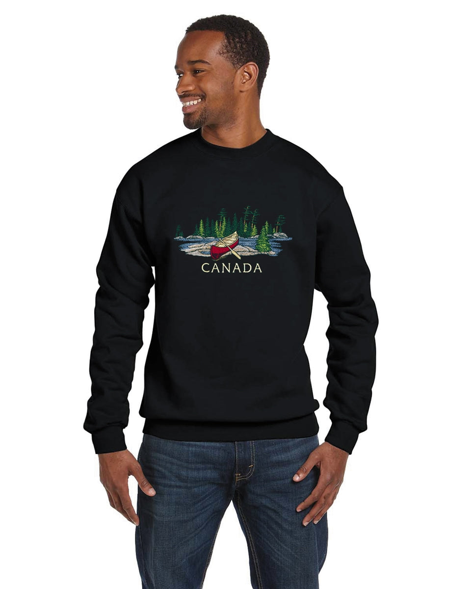 CLASSIC FIT CREWNECK, CANOE EMBROIDERY