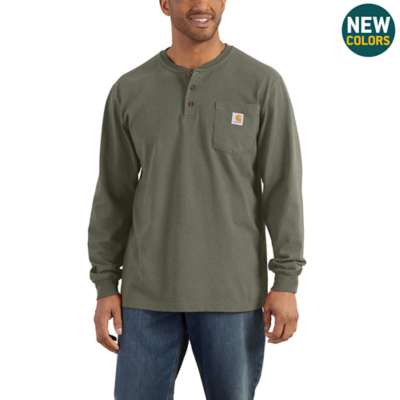 K128 - LONG SLEEVE WORKWEAR HENLEY