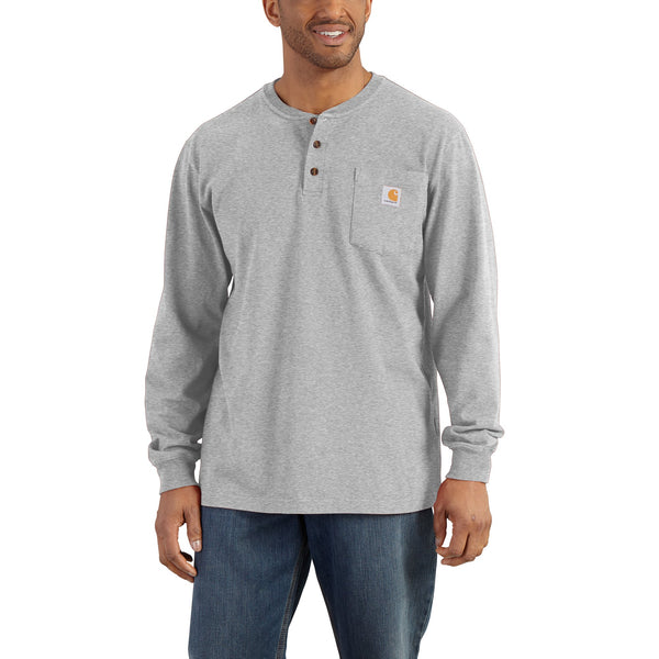 K128 - LONG SLEEVE WORKWEAR HENLEY