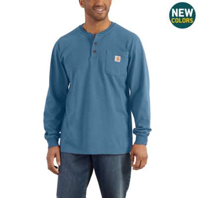 K128 - LONG SLEEVE WORKWEAR HENLEY