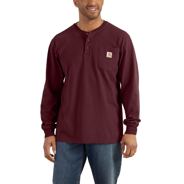 K128 - LONG SLEEVE WORKWEAR HENLEY