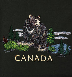 CLASSIC FIT CREWNECK, BEAR EMBROIDERY